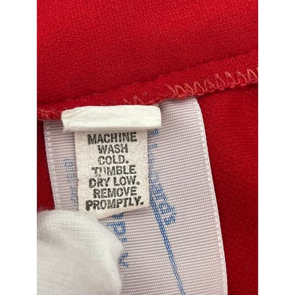 VINTAGE PEP SUPPLY RED & WHITE CHEER SKIRT (Junior Size: 11) - Picture 6 of 7